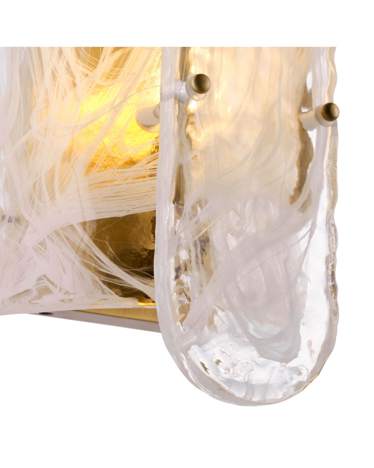 Ginnis vägglampa antik mässing