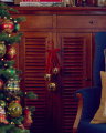 Jingle Bells dekoration rød/guld