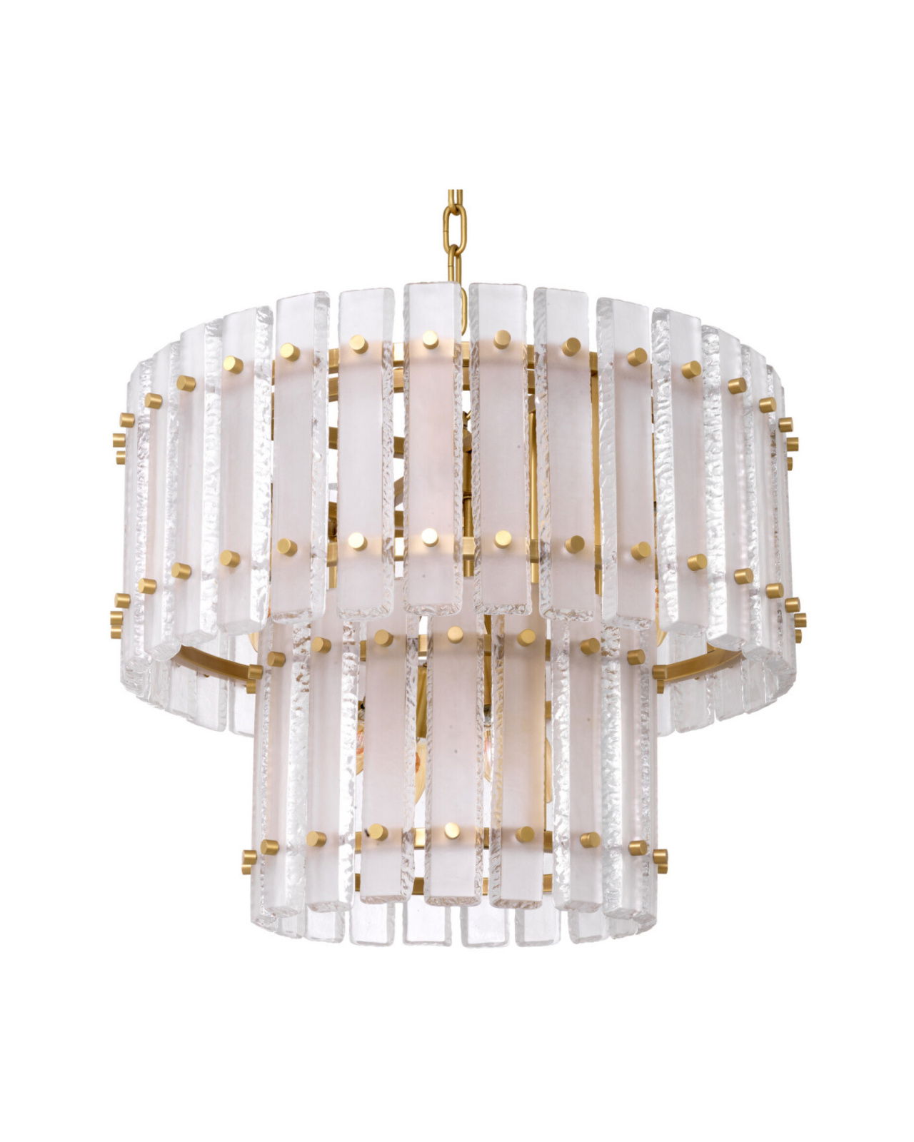 Blason kroonluchter antiek messing