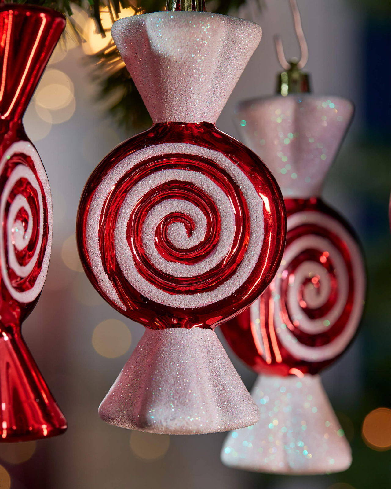 Amelie karamell julgransdekoration 4-pack