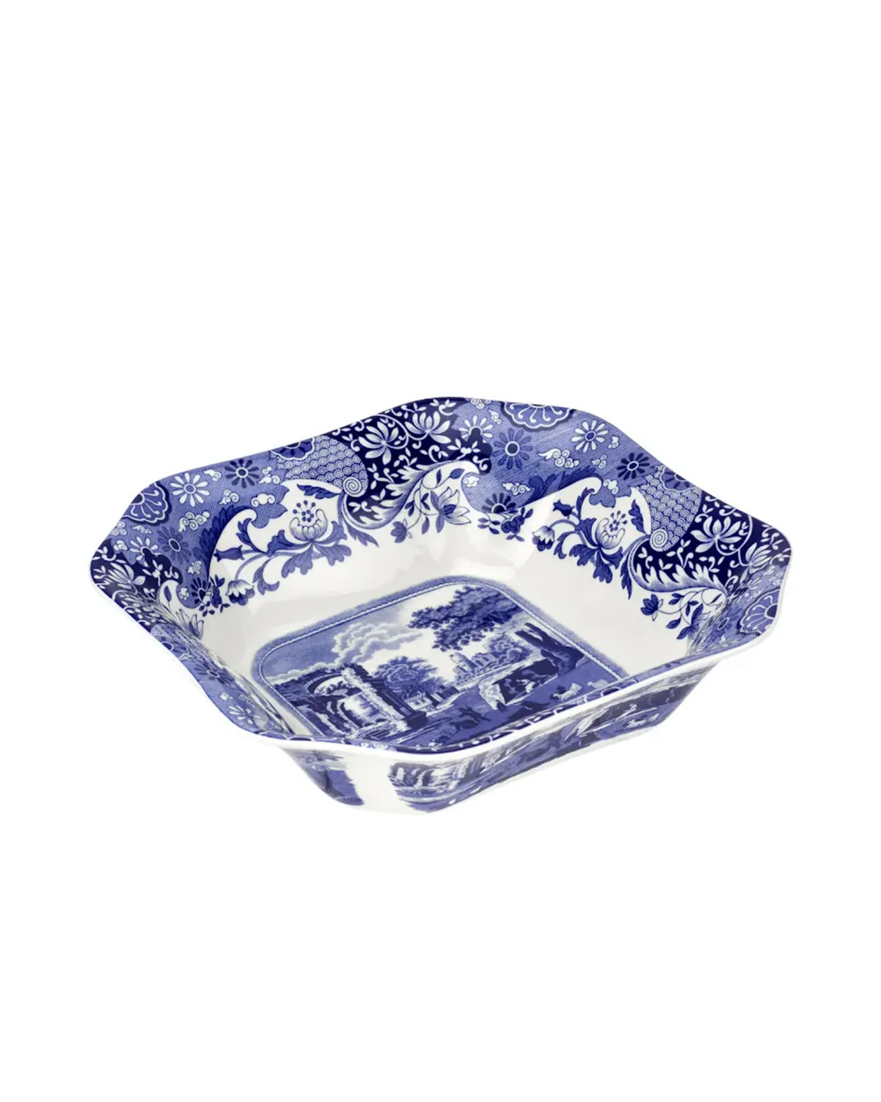 Blue Italian salaattikulho sininen/valkoinen