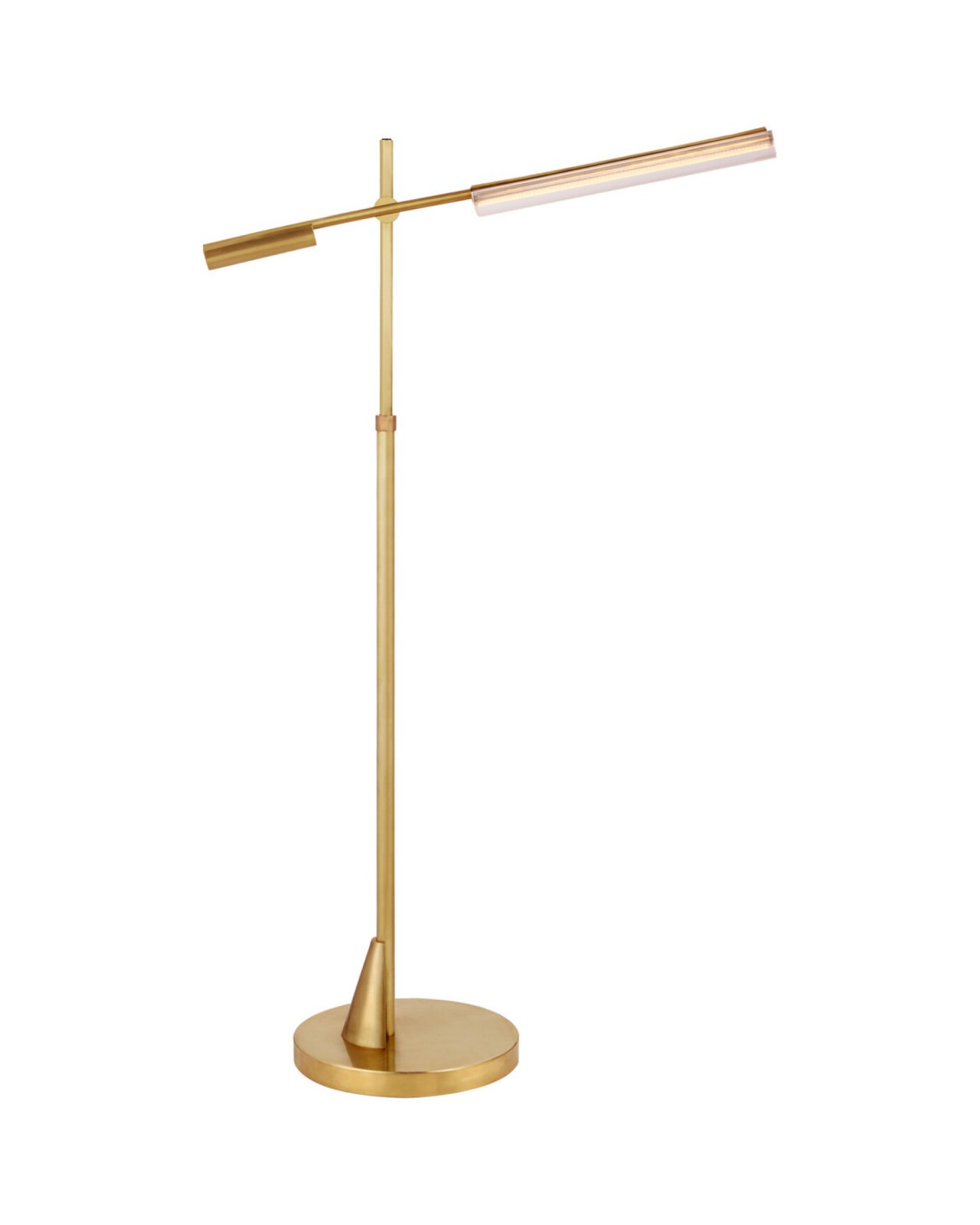 Daley Adjustable Floor Lamp Natural Brass