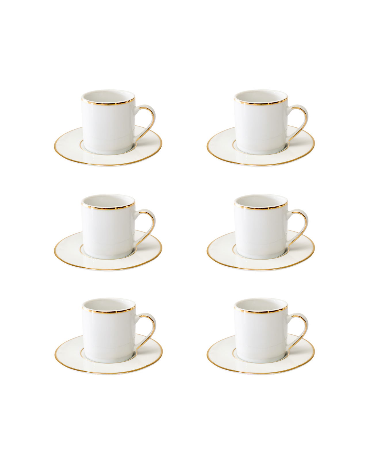 Fairmont espressokopp vit 6-pack