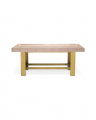 Adrian Coffee Table Antique Brass