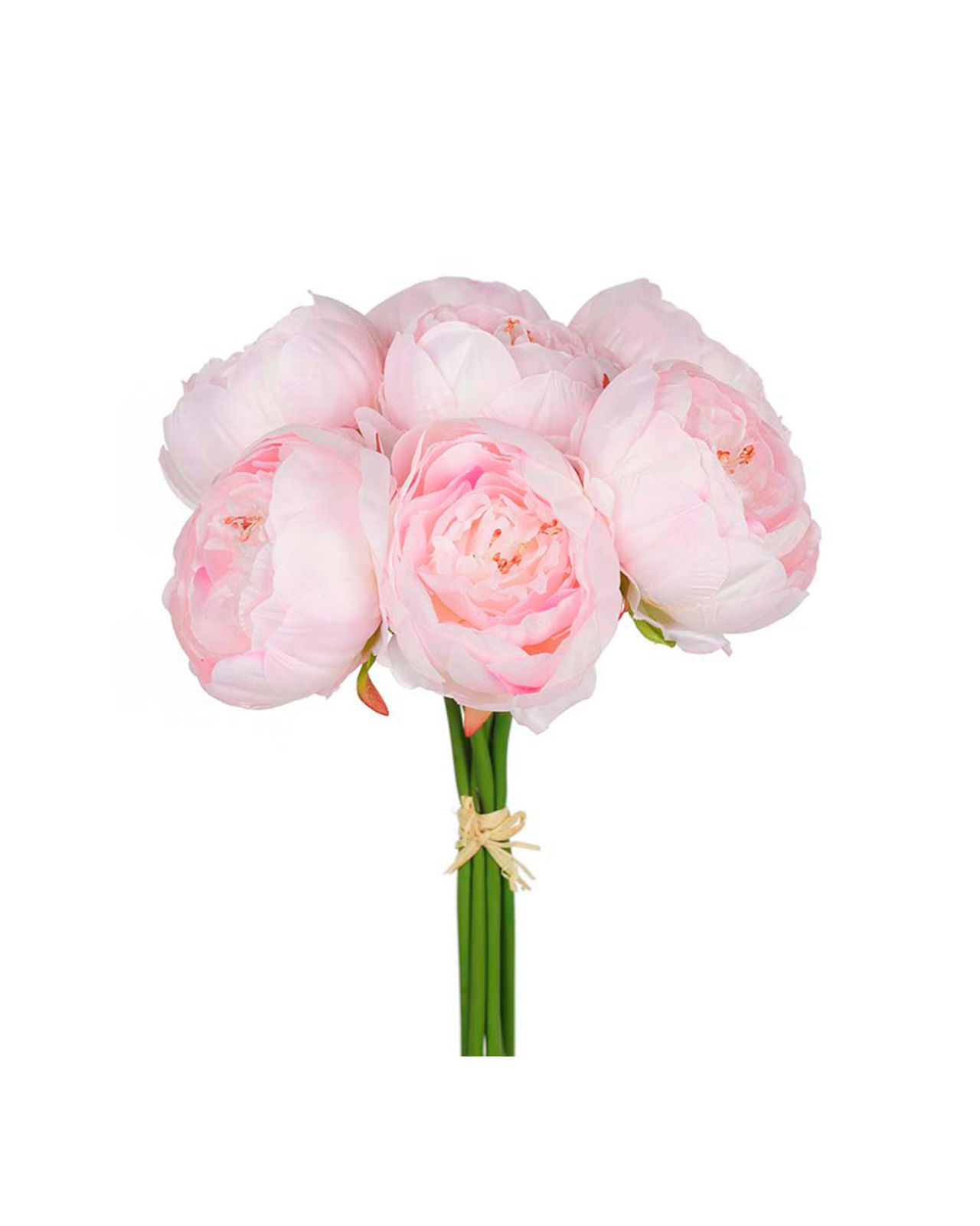 Pioenboeket kunstbloemen roze