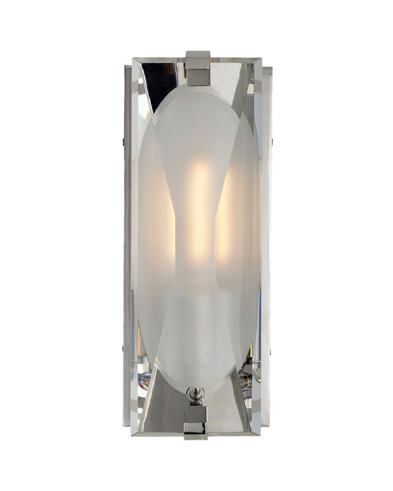 Castle Peak Small Bath Sconce Polished Nickel