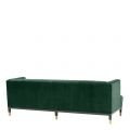 Castelle soffa roche dark green velvet