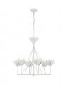 Alberto Small Low Ceiling Chandelier Plaster White