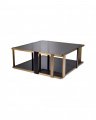 Clio Coffee Table Brushed Brass
