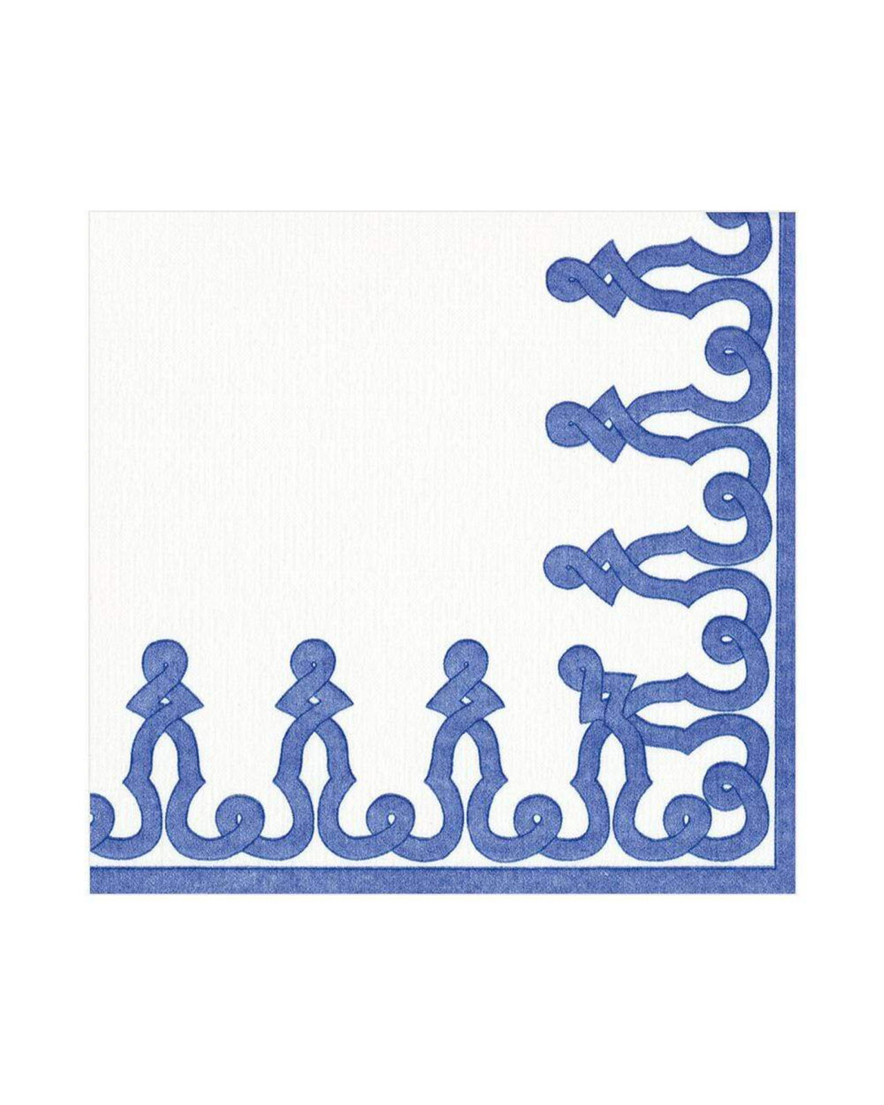 Dessin Napkin White/Blue
