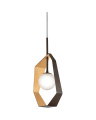 Origami taklampe bronse