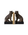 Jungle brown bookends