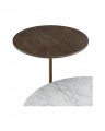 Faye Side Table White Marble