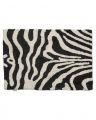 Zebra baderomsmatte svart/hvit