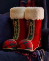 Ness Boots Christmas Decoration Red