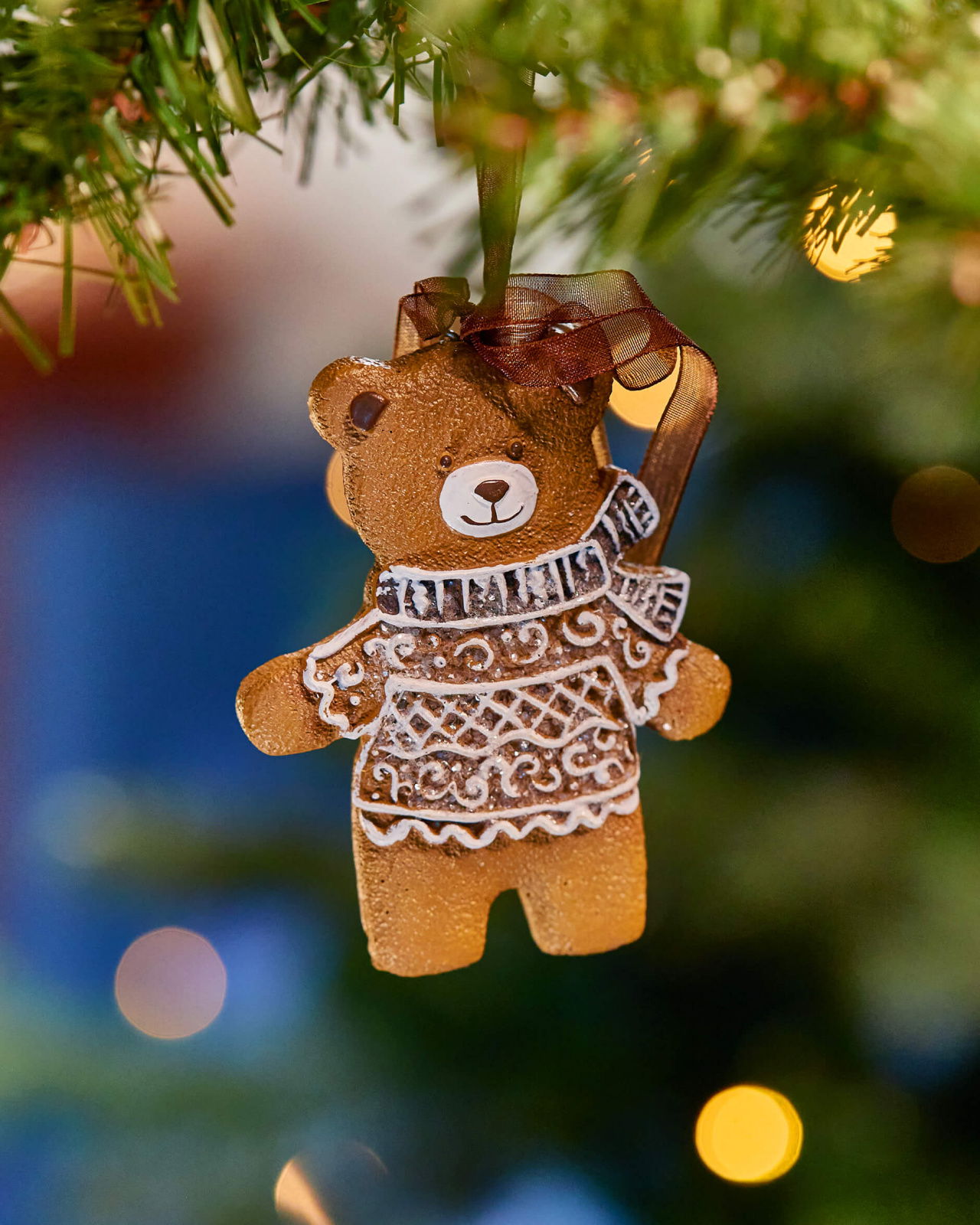 Oldbury peperkoek teddybeer kerstdecoratie