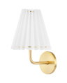 Demi vegglampe antikk messing