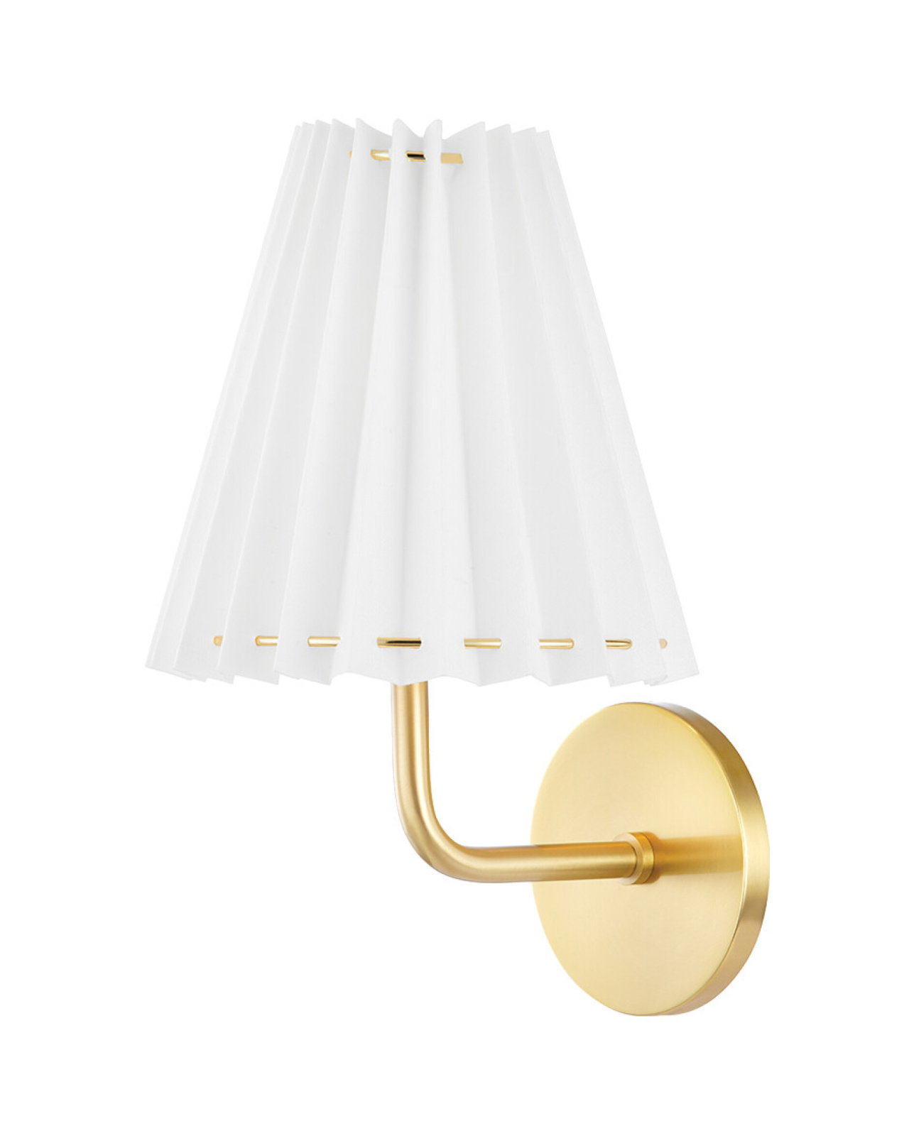 Demi vegglampe antikk messing