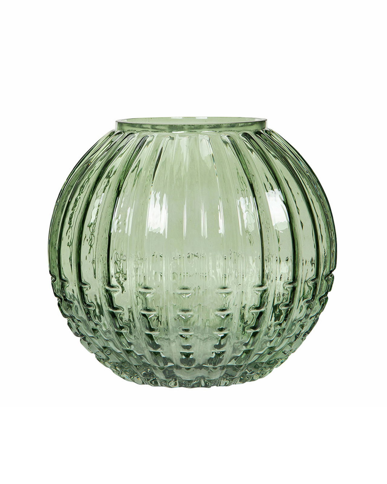 Willow glazen vaas groen