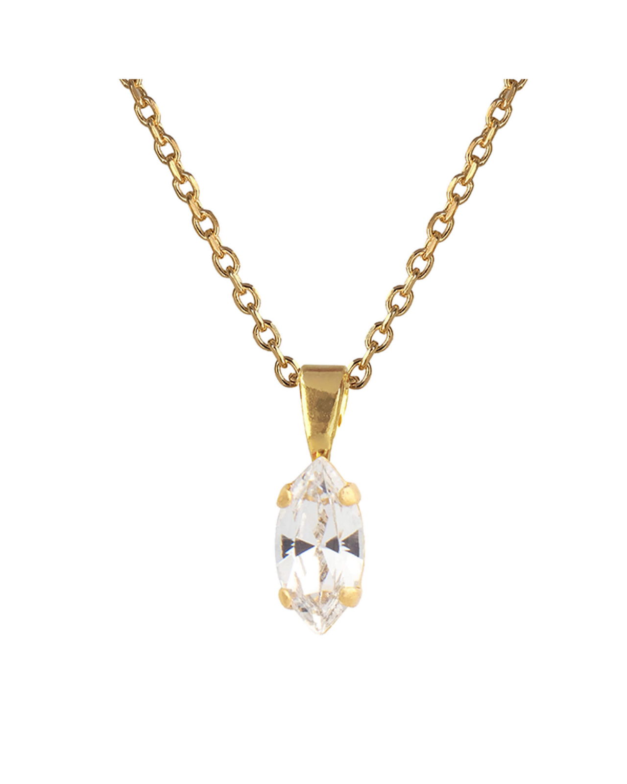 Petite Navette necklace crystal