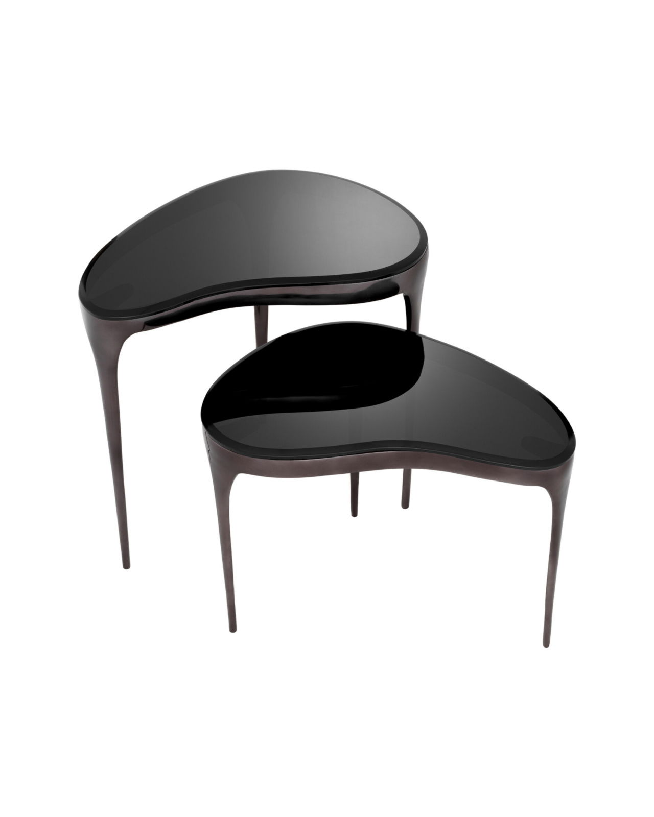 Zena sidobord svart 2-set