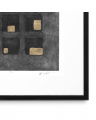 Washed Black Squares tavle af Michael Willett 2 sæt
