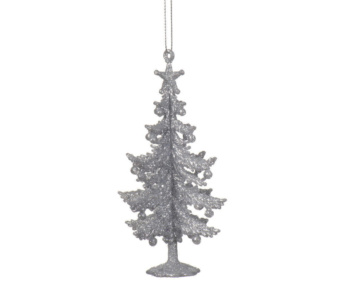 Archie Christmas Tree Decoration Silver