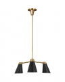 Signoret Chandelier Brass/Black S