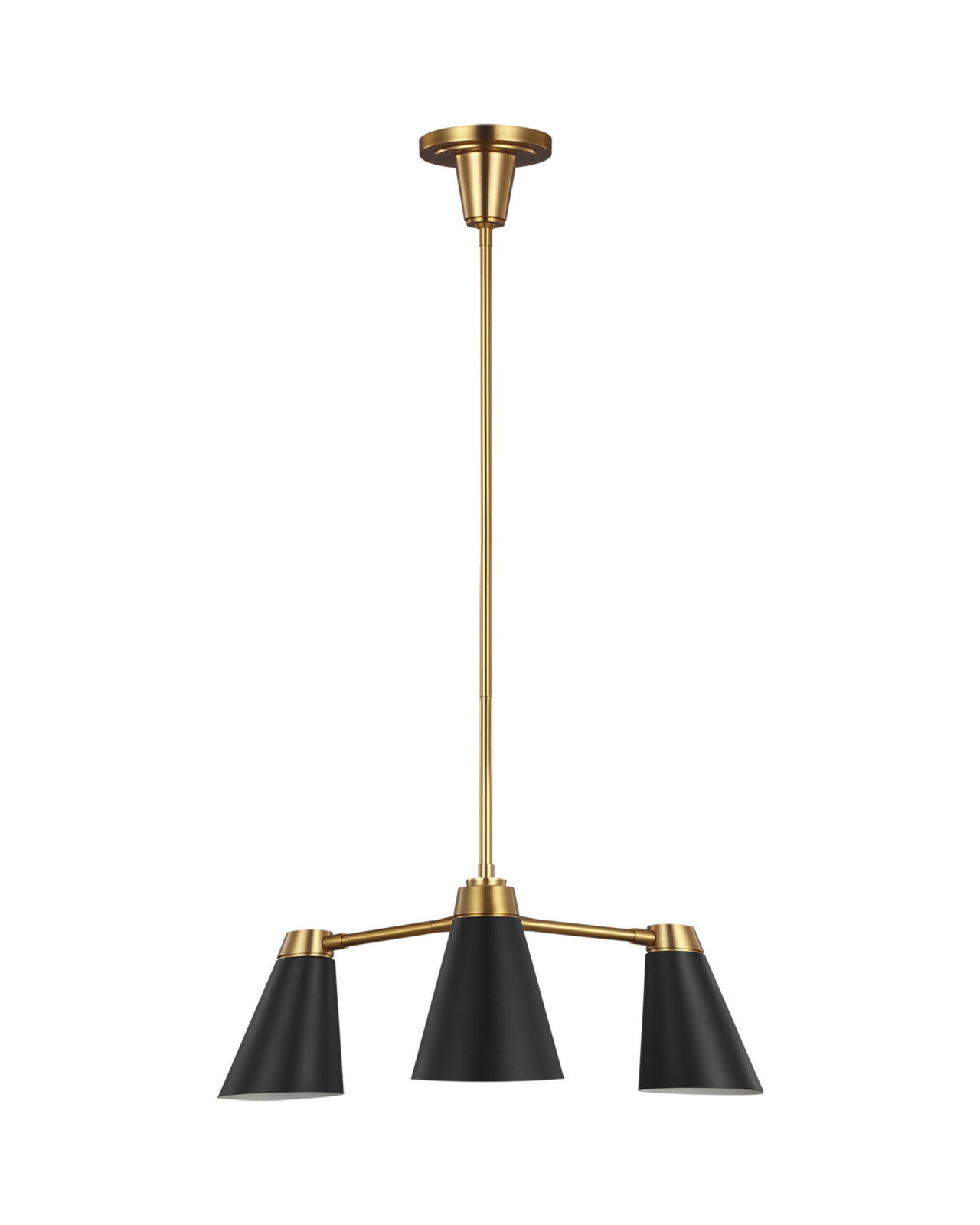 Signoret Chandelier Brass/Black S