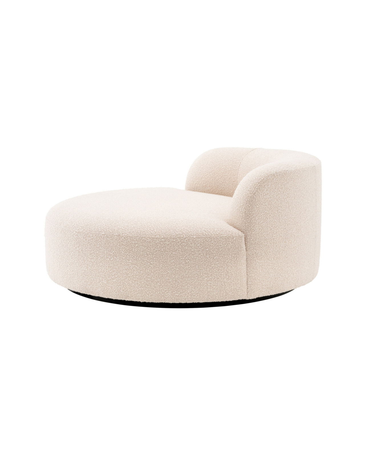 Björn bank rond bouclé cream