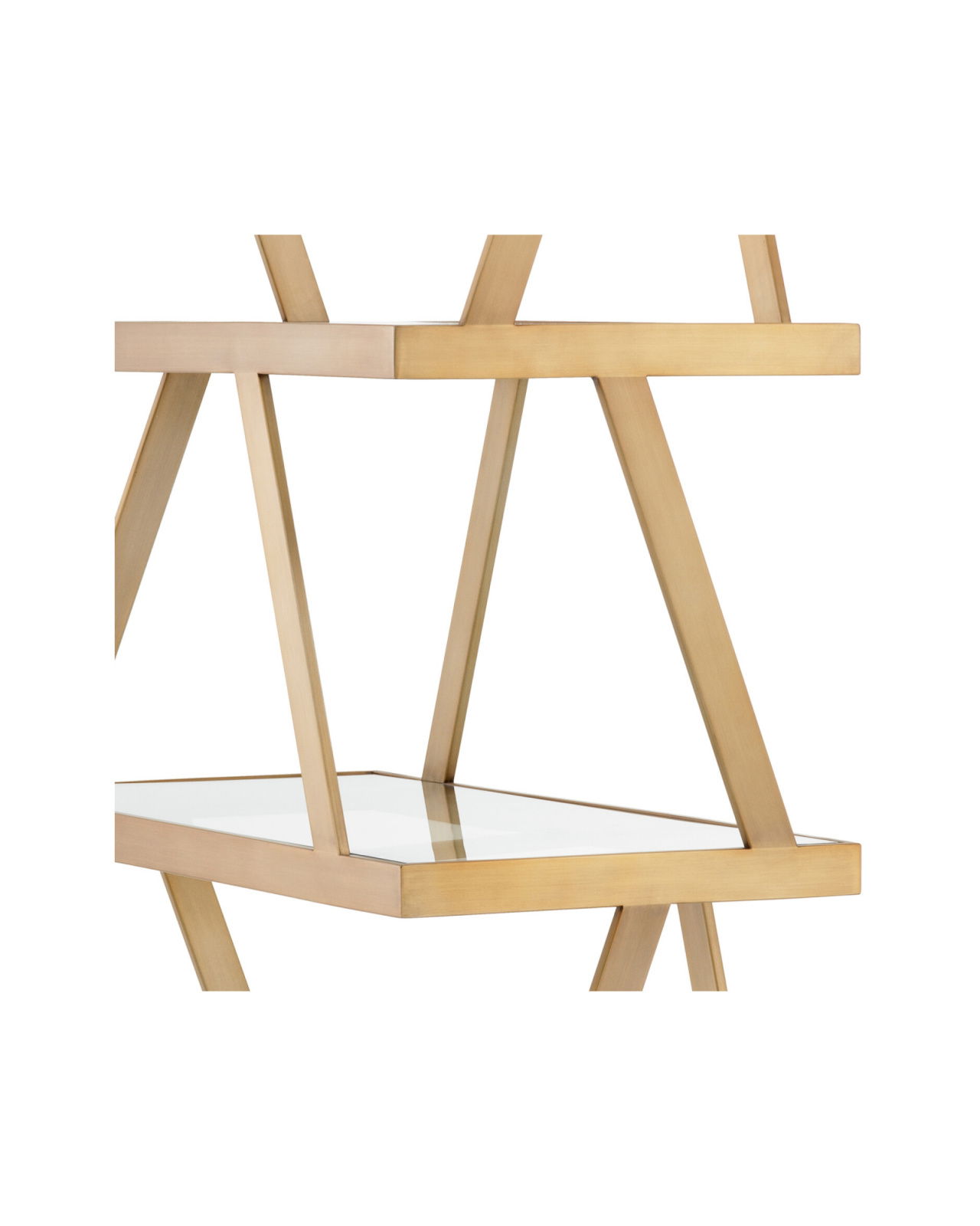 Billinghurst hylla borstad mässing