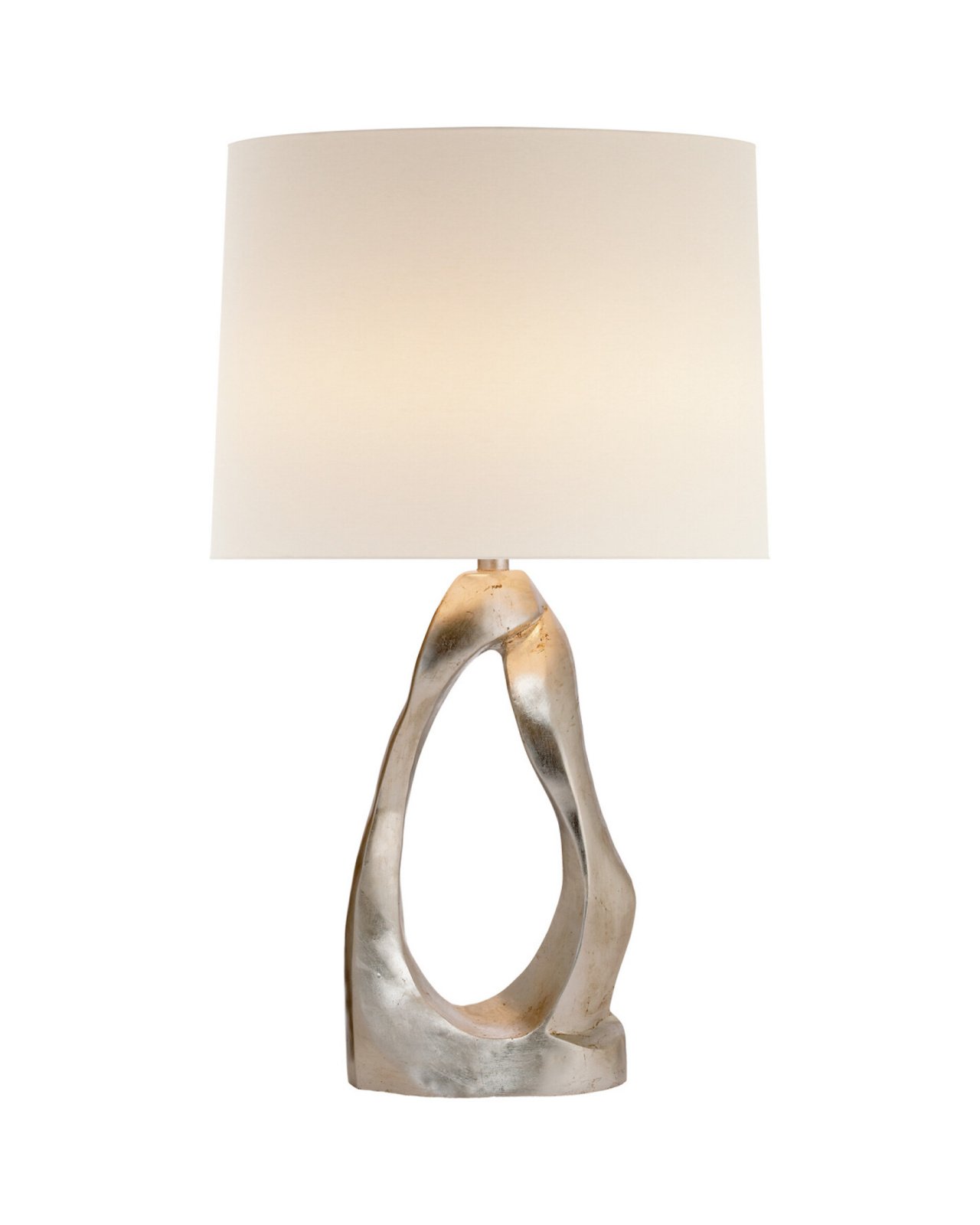 Cannes Table Lamp Burnished Silver Leaf