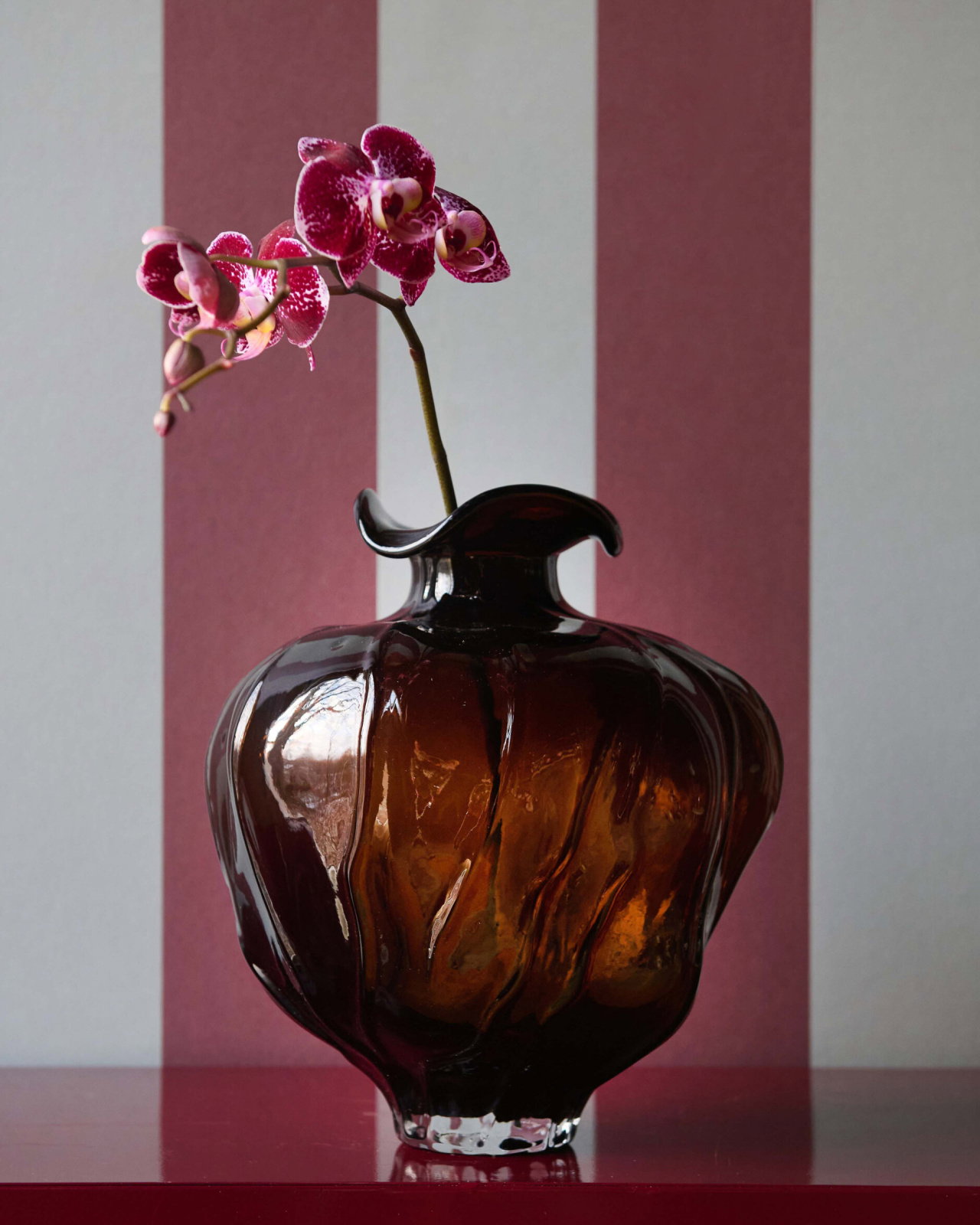 Ophelie vase brun
