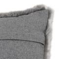 Alaska Cushion Cover Faux Fur Grey