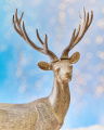 Harvey deer Christmas decoration brown mottled
