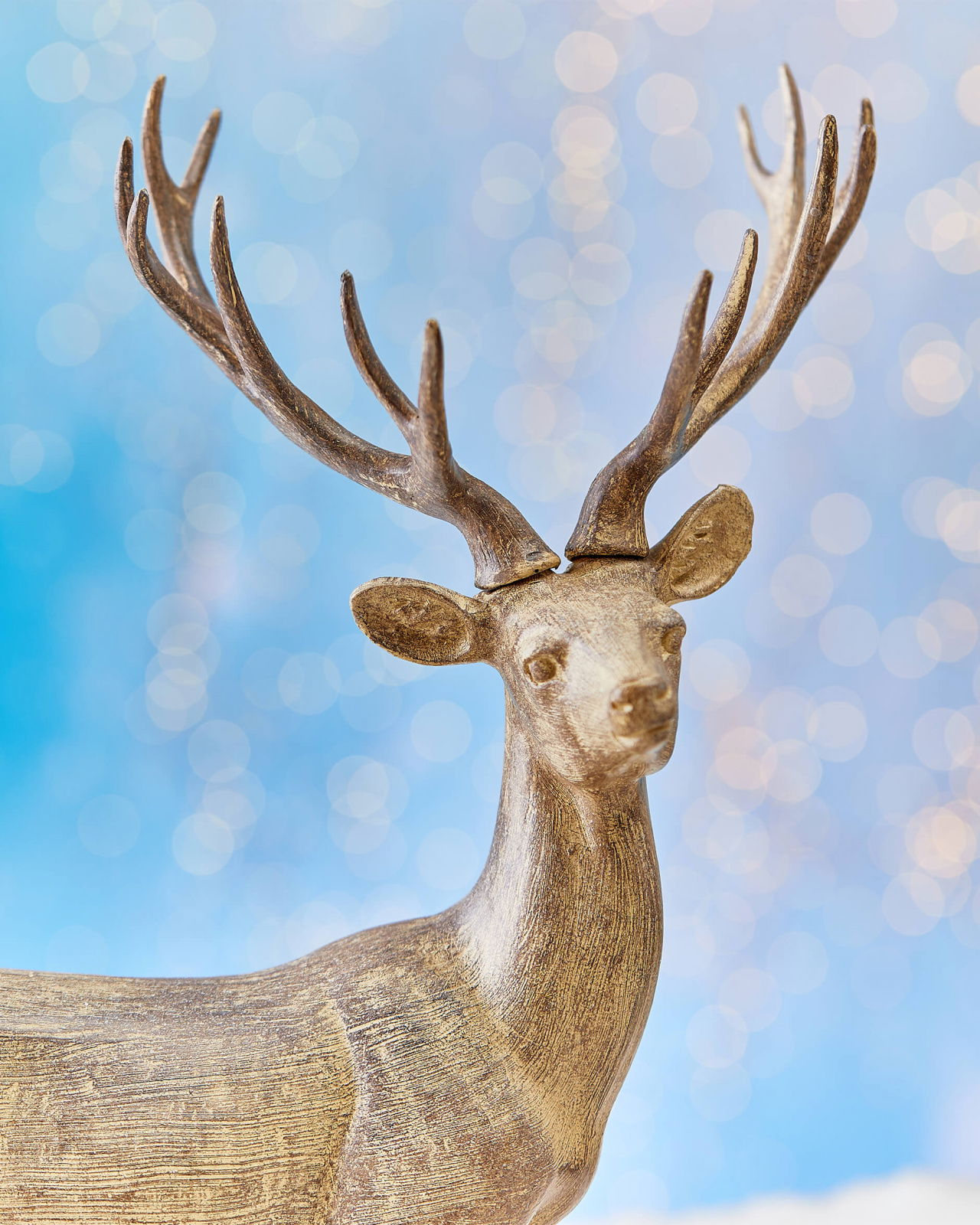 Harvey deer Christmas decoration brown mottled