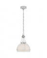 Gracie Dome Pendant Polished Nickel Medium