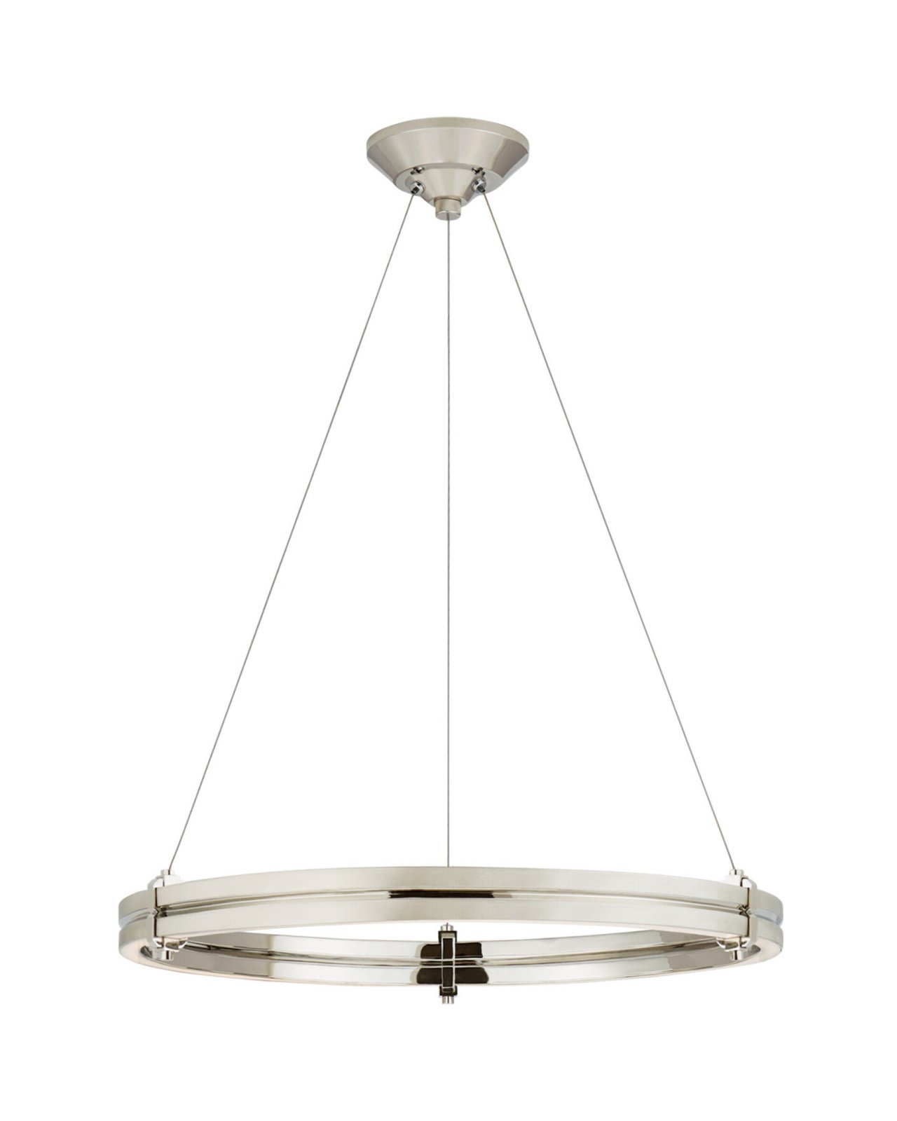Paxton 24" Ring Chandelier Polished Nickel