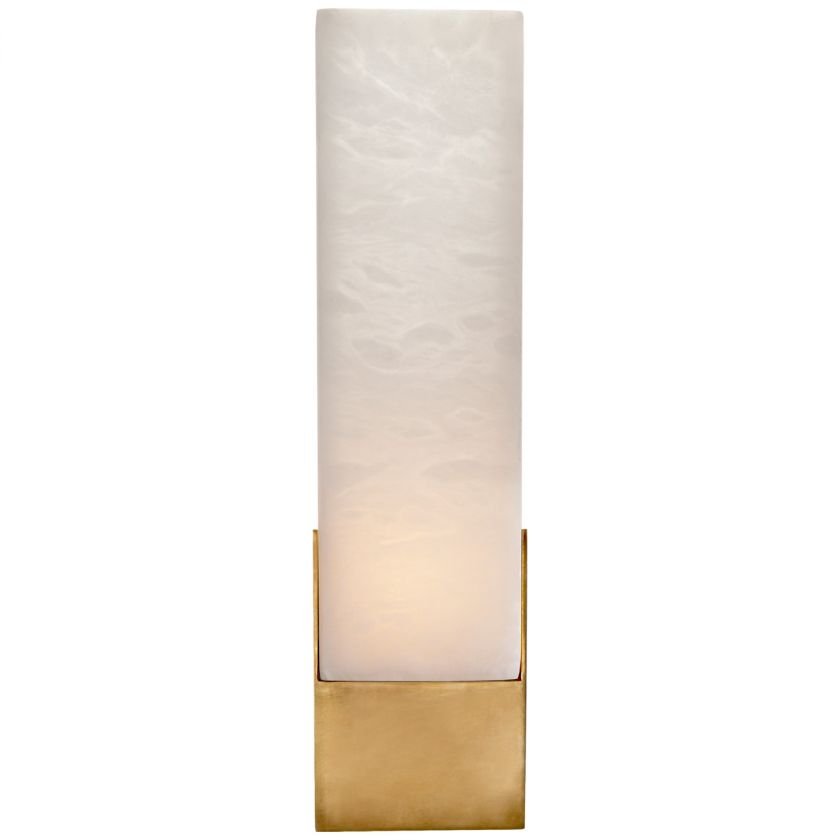 Covet Tall Box Bath Sconce Antique-Burnished Brass