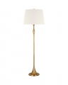 Romero Floor Lamp Antique Brass/Linen