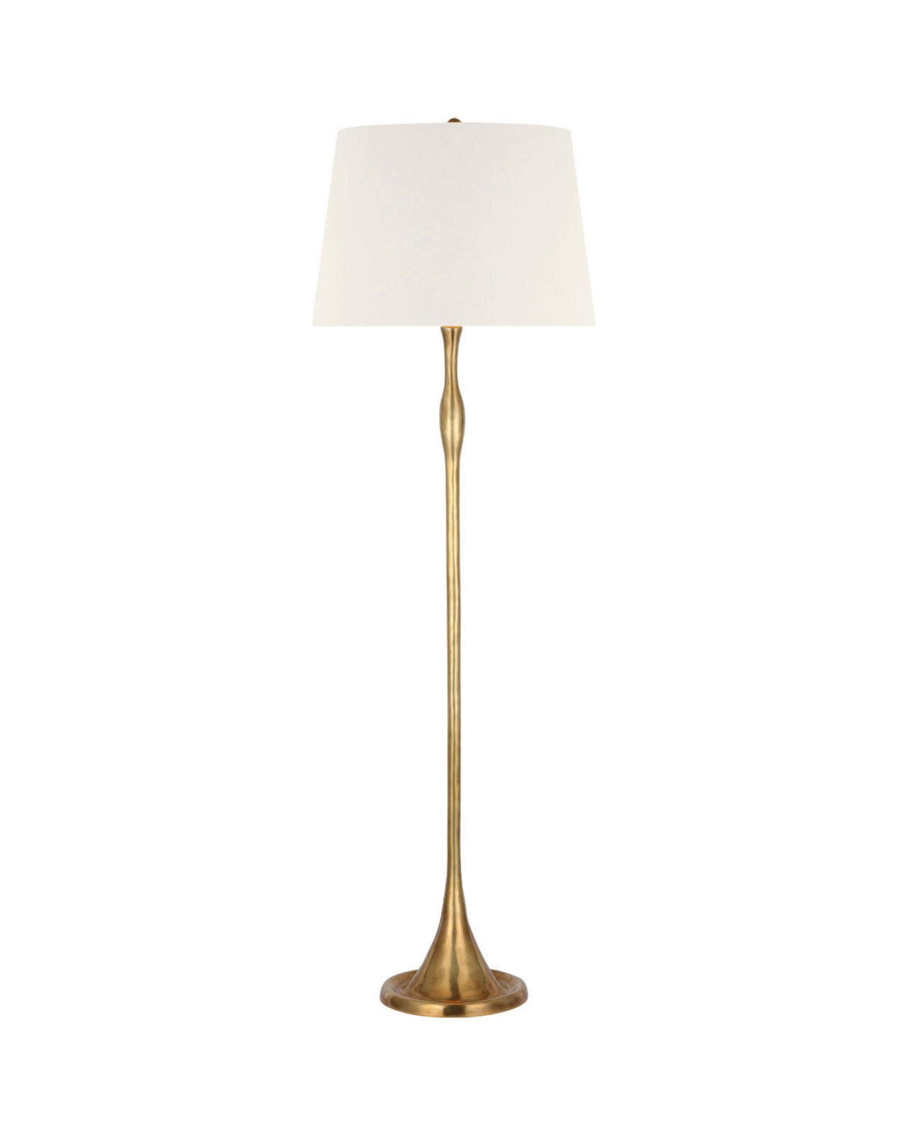 Romero Floor Lamp Antique Brass/Linen