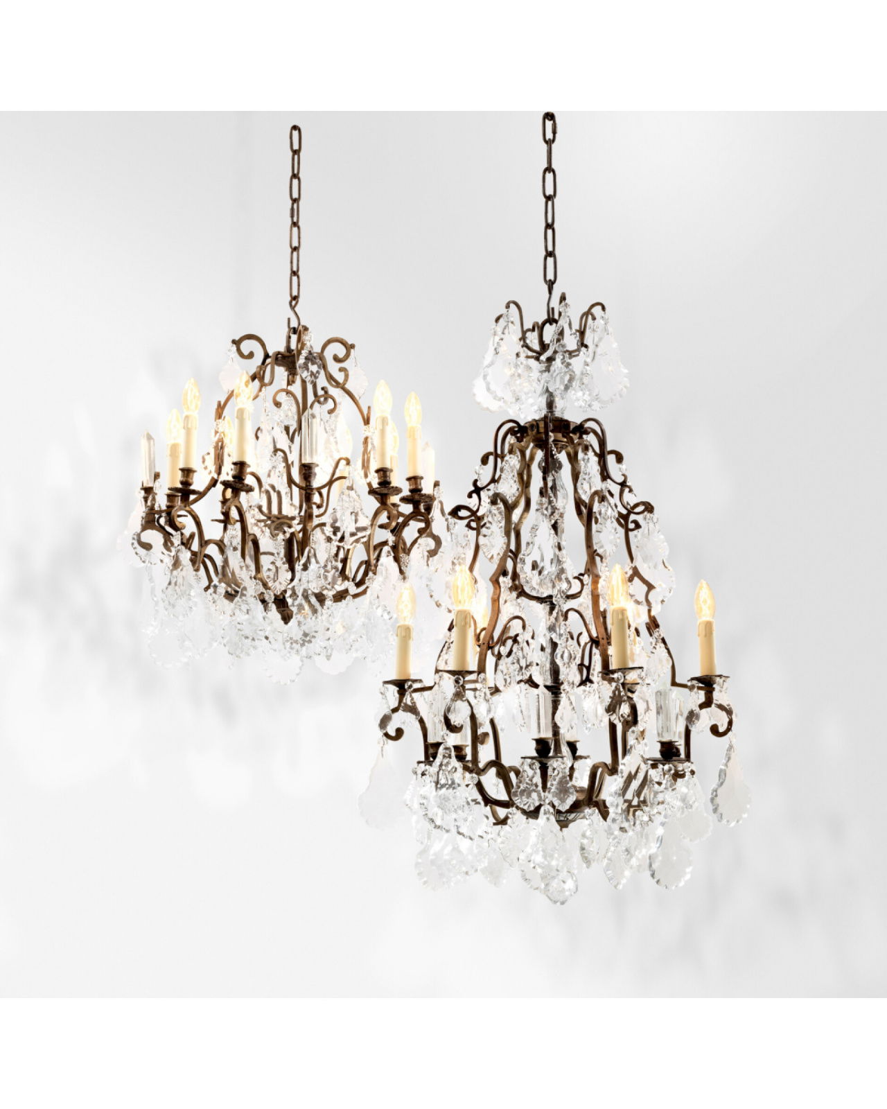 Luster Château de Wideville kristallkrona