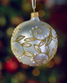 Lux Sparkling Leaves julekugle guld