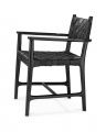 Tiberio Dining Chair With Arm Black