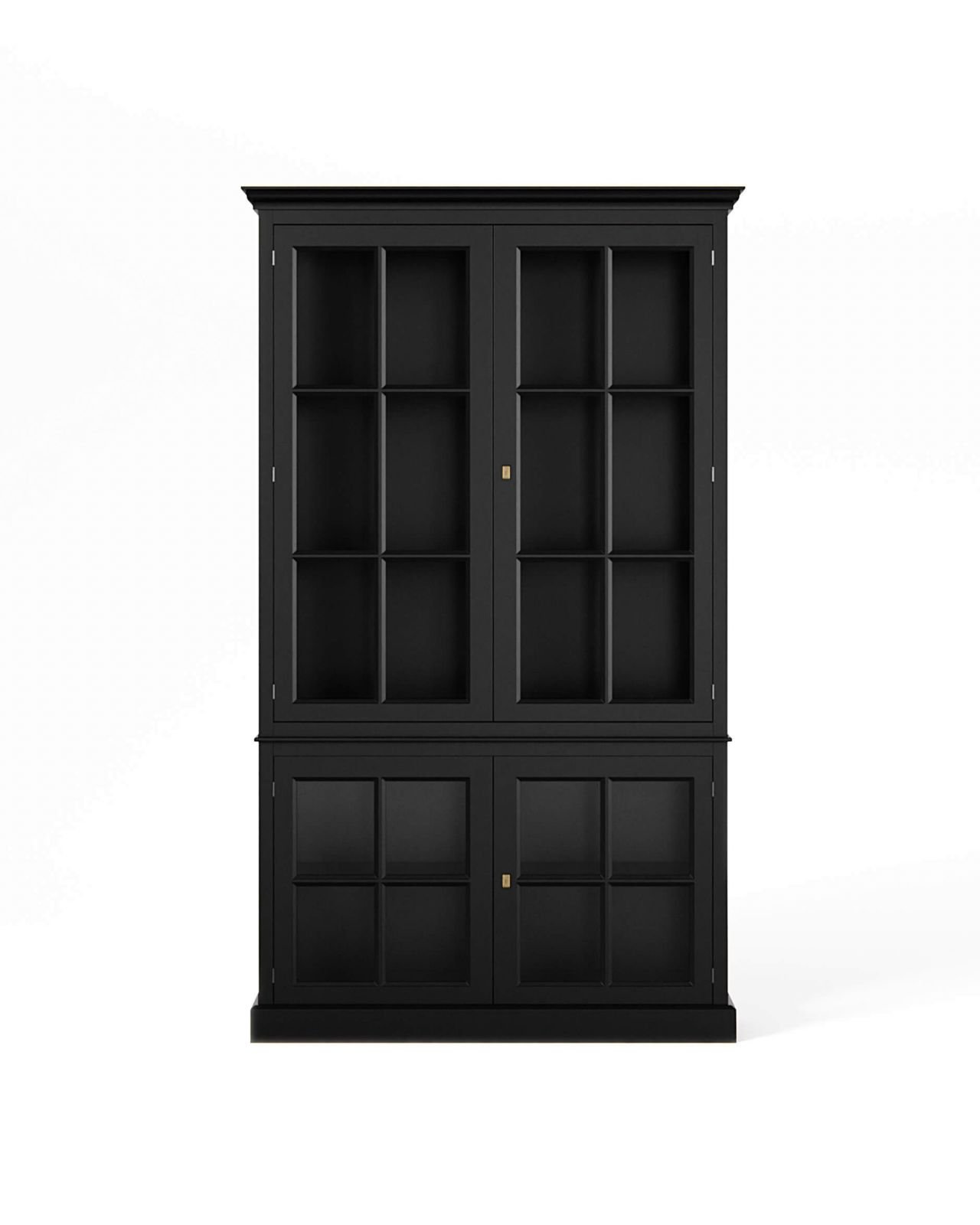 Seethrough Display Cabinet Modern Black