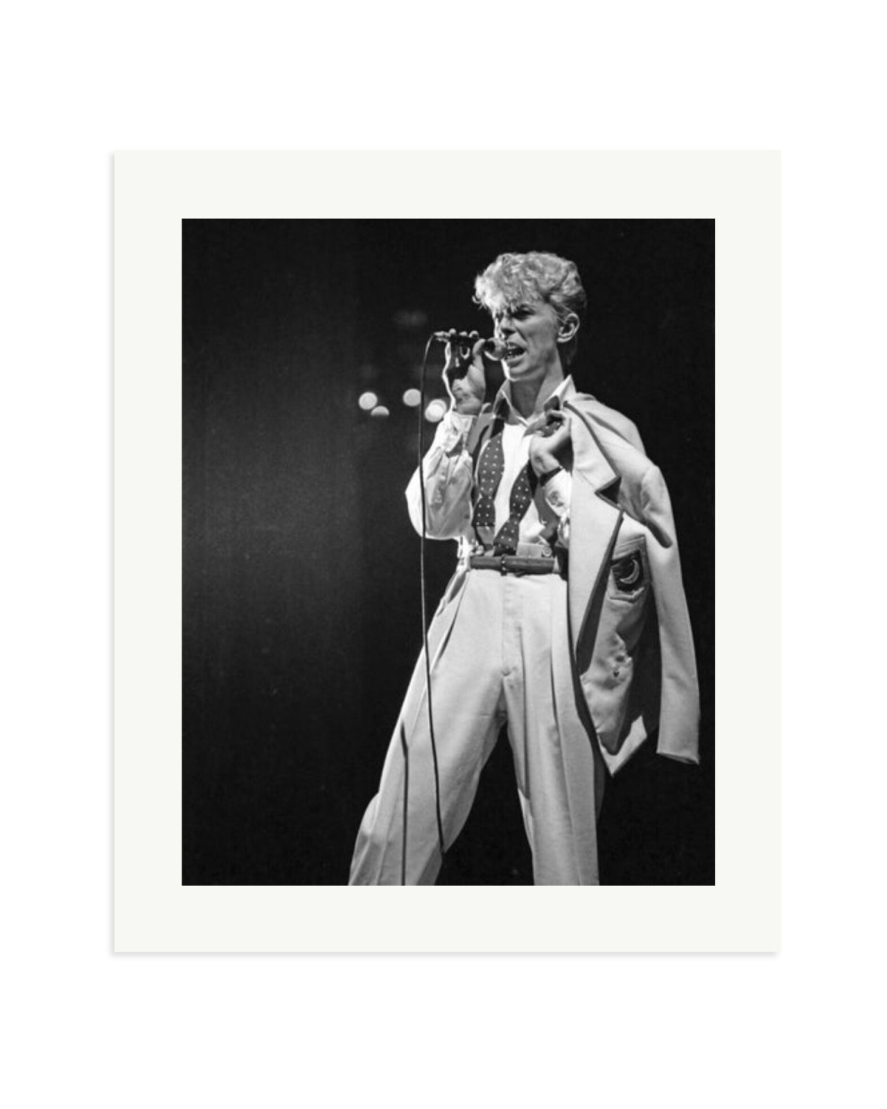 Bowie Serious Moonlight Tour Print Only / Large