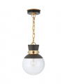 Lucia Pendant Matte Black and Gild Small
