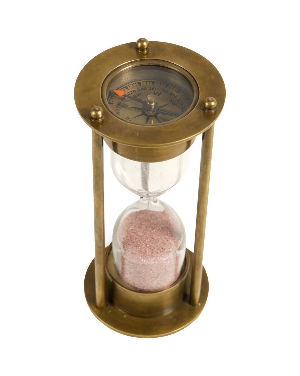 Hourglass Antique Brass