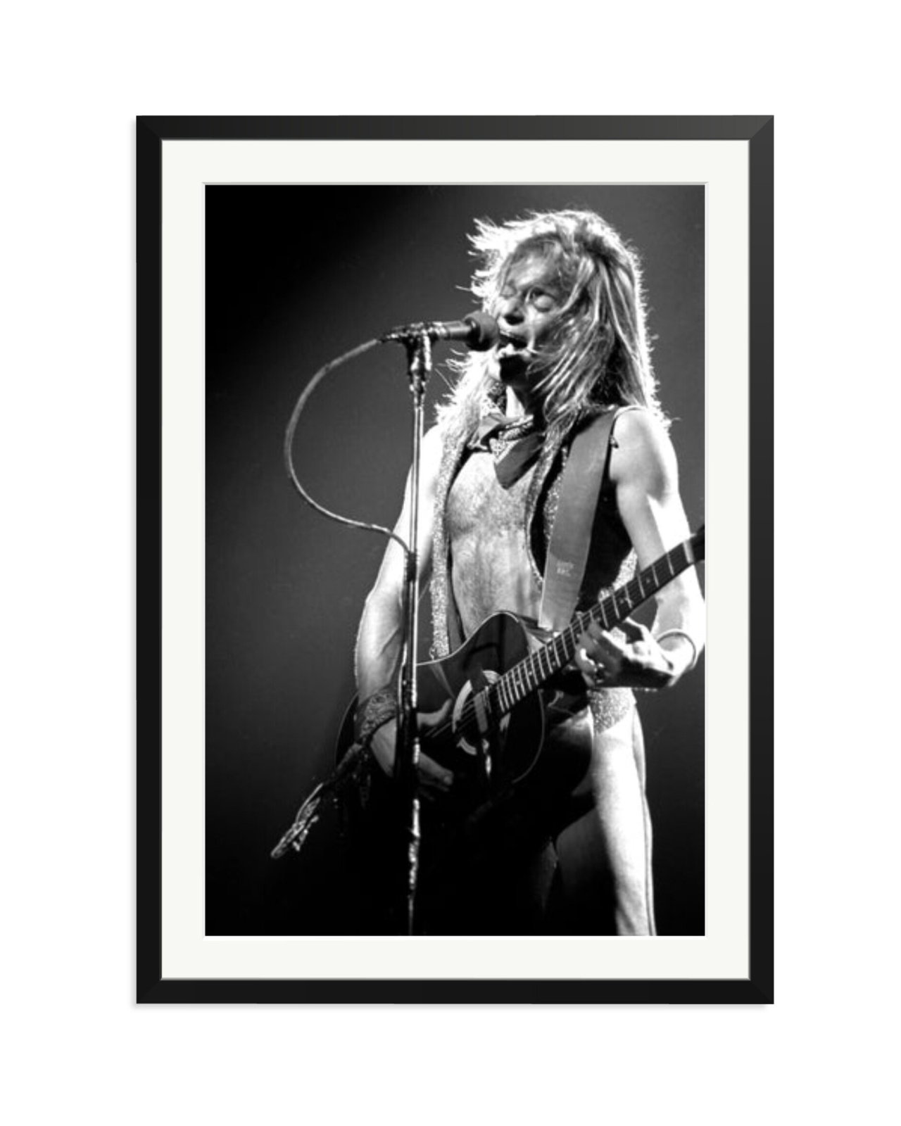David Lee Roth of Van Halen 1981 Black / XXL