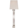 Edgar Sconce Polished Nickel and Crystal Large